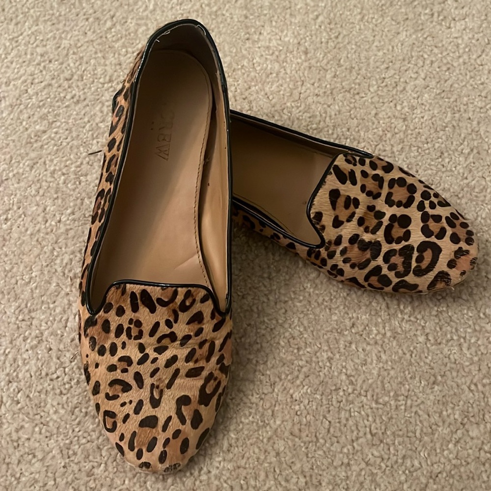 J Crew cheetah print flats